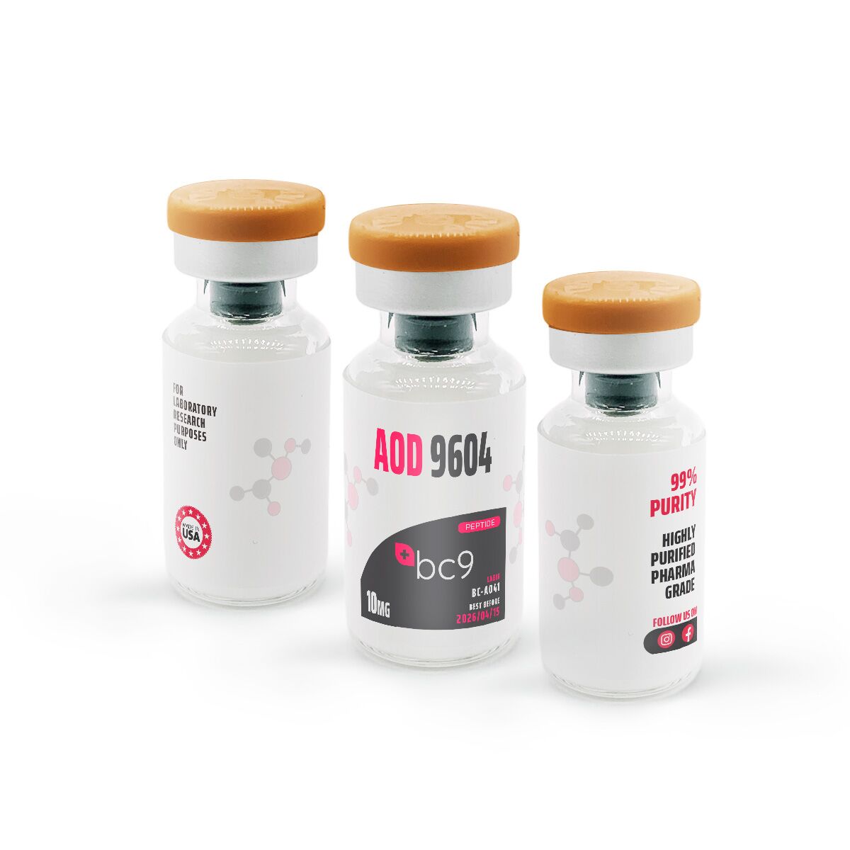 AOD 9604 Peptide for Sale | Fast Shipping