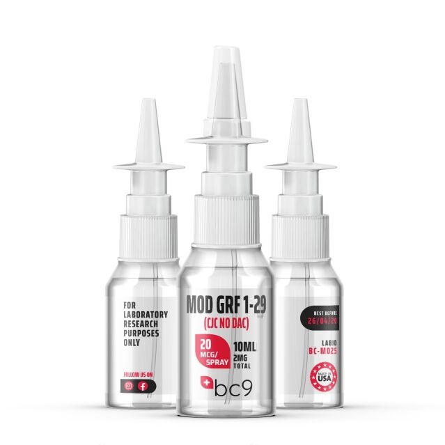 Mod GRF 1-29 (CJC No Dac)-Spray-20mcg-2mg_bc9 2 MOd GRF 1-29 Spray | BC9